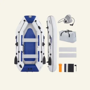 Open Box Intex Excursion 4 Inflatable Raft/Fishing Boat Set With 2 Oars