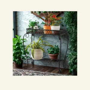 Mainstays Traditional 2-tier Plant Stand, 26" L x 13" W x 26" H