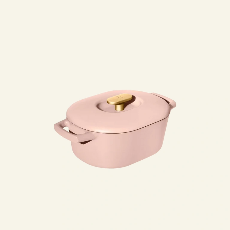 Beautiful 6 Quart Enamel Dutch Oven, White Icing by Drew Barrymore 1 Beautiful 6 Quart Enamel Dutch Oven, White Icing by Drew Barrymore