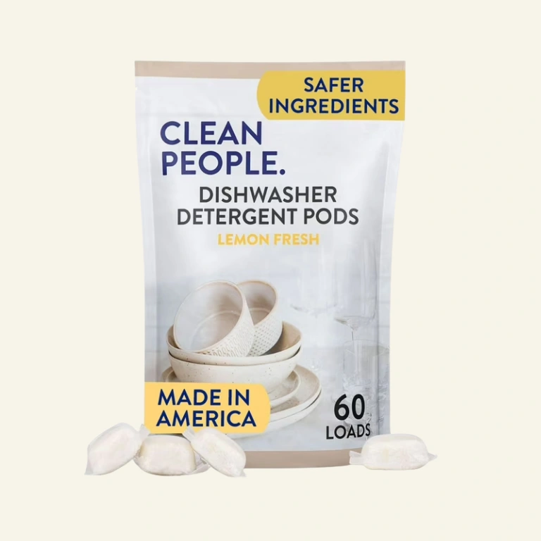 Clean People Dishwasher Detergent Pods - Lemon, 60 Pack - No Residue, Sparkling Clean 1 Clean People Dishwasher Detergent Pods - Lemon, 60 Pack - No Residue, Sparkling Clean