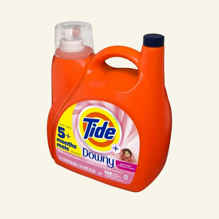 Tide Plus a Touch of Downy Liquid Laundry Detergent, April Fresh Scent, 106 Loads, 149 fl oz 4 Tide Plus a Touch of Downy Liquid Laundry Detergent, April Fresh Scent, 106 Loads, 149 fl oz - Image 4