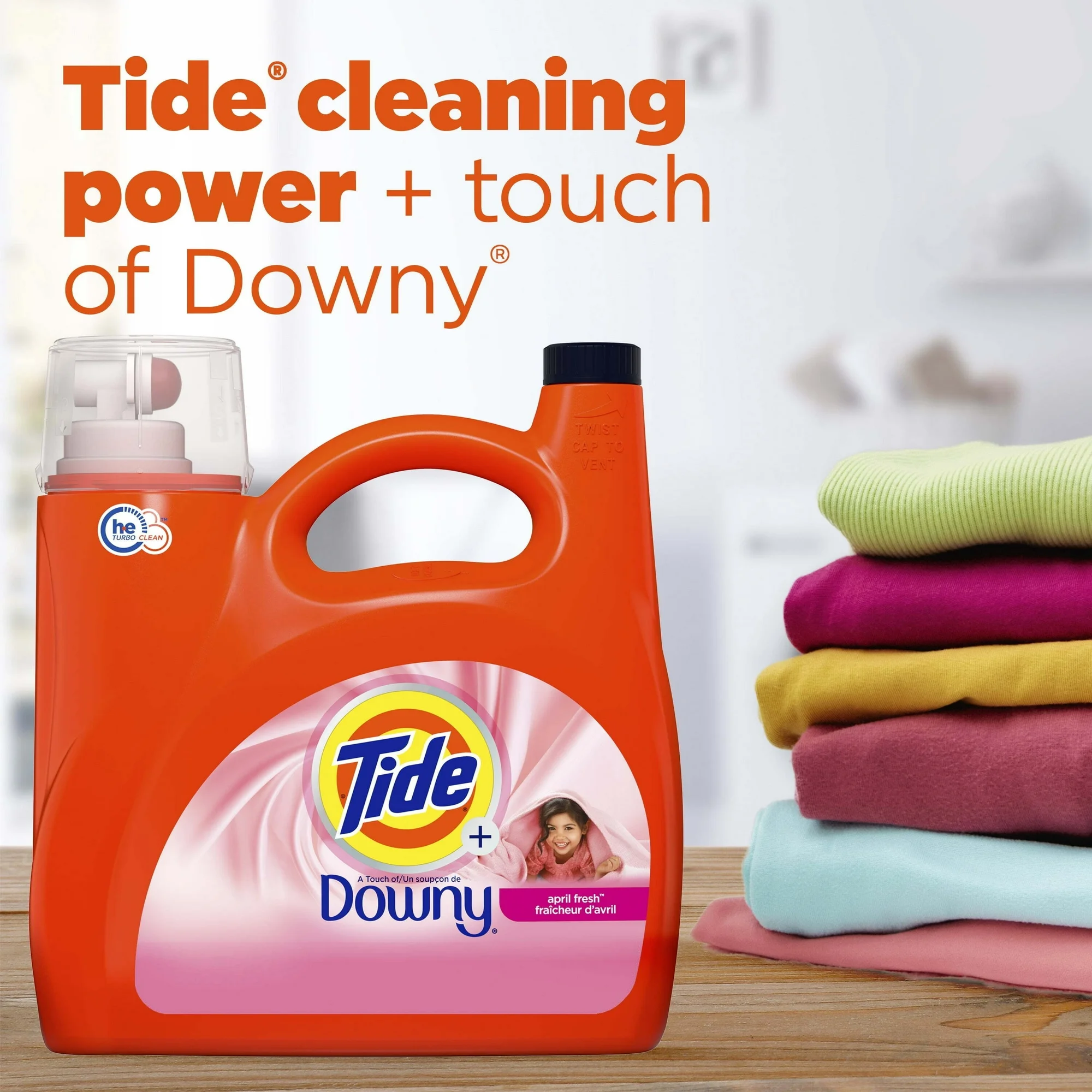Tide Plus a Touch of Downy Liquid Laundry Detergent, April Fresh Scent, 106 Loads, 149 fl oz 3 Tide Plus a Touch of Downy Liquid Laundry Detergent, April Fresh Scent, 106 Loads, 149 fl oz - Image 3