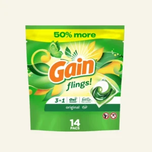 Gain Flings 3-in-1 Oxi Boost and Febreze Laundry Detergent Pacs, Original Scent, 14 Count