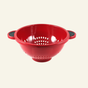 Farberware 5-Quart Soft Grips Colander, Red, 1-Piece