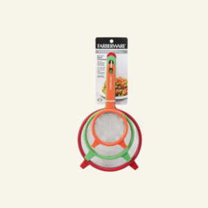Farberware Professionals Red, Green & Orange Strainer Set of 3