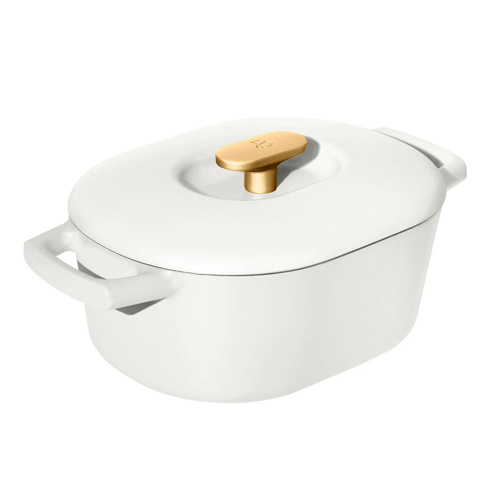 Beautiful 6 Quart Enamel Dutch Oven, White Icing by Drew Barrymore 2 Beautiful 6 Quart Enamel Dutch Oven, White Icing by Drew Barrymore - Image 2