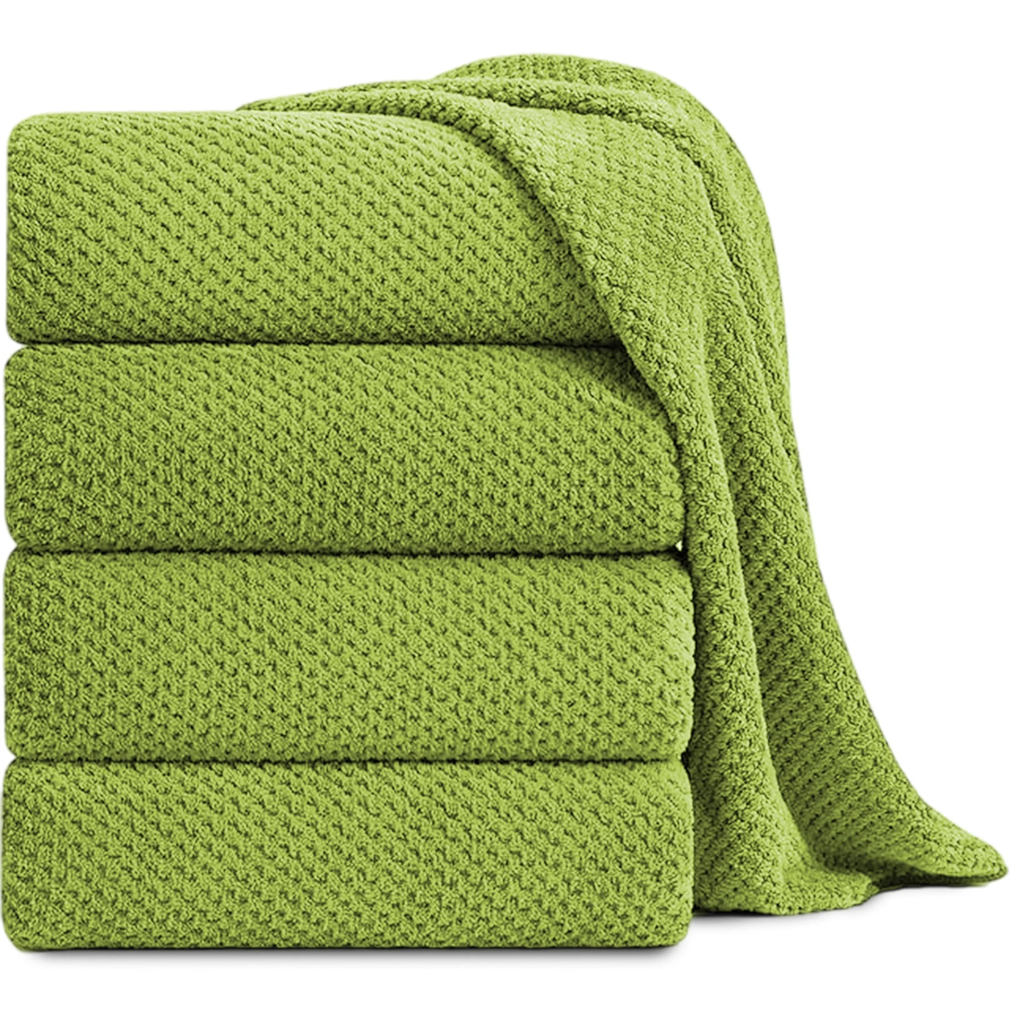 Jessy Home 4 Pack Towel Set Oversized Bath Sheet Towels 600 GSM Ultra Soft Gray Bath Towels 4 Jessy Home 4 Pack Towel Set Oversized Bath Sheet Towels 600 GSM Ultra Soft Gray Bath Towels - Image 4