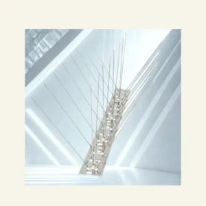 Bird Blinder Stainless Steel Bird Spikes for Pigeons and other Small Birds - Industrial design contains no plastic - (11 foot coverage)