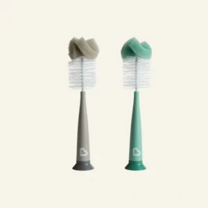 Munchkin® Sponge⢠Bottle Brush, Gray/Sage, 2 Pack, Unisex
