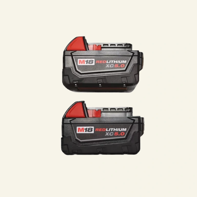 Milwaukee 48-11-1852 M18 REDLITHIUM XC 5.0Ah Extended Capacity 18V Battery Pack – 2-Pack for Cordless Power Tools 1 Milwaukee 48-11-1852 M18 REDLITHIUM XC 5.0Ah Extended Capacity 18V Battery Pack – 2-Pack for Cordless Power Tools