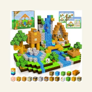 Crtynell 100PCS Magnetic Blocks-Build Magnet World Set for Boys & Girls Age 3-5 6-8, Sensory Toys for Toddlers Birthday Gifts for 3+ Years Old Girls Boys