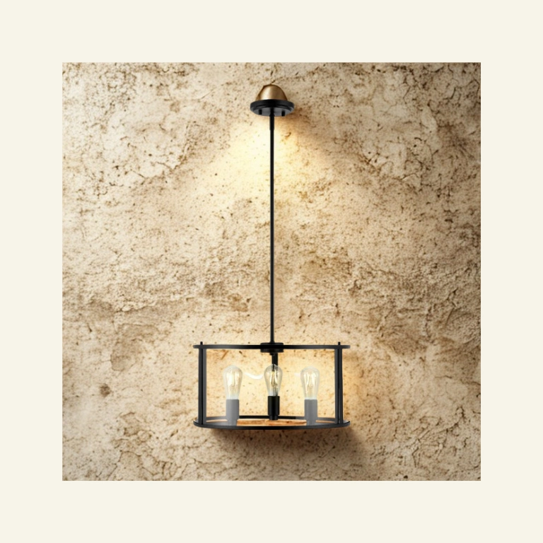 SAFAVIEH Manlen 3-Light LED Clear Metal Pendant Light with Shade 2 SAFAVIEH Manlen 3-Light LED Clear Metal Pendant Light with Shade - Image 2