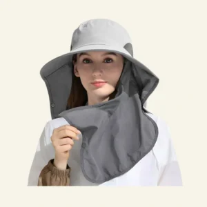 Clothing and accessories 21 REDESS Nylon Sun Hats for Women and Men UPF 50+ Sun Protection and Neck Flap,Bucket Hat for Men and Women-Gray