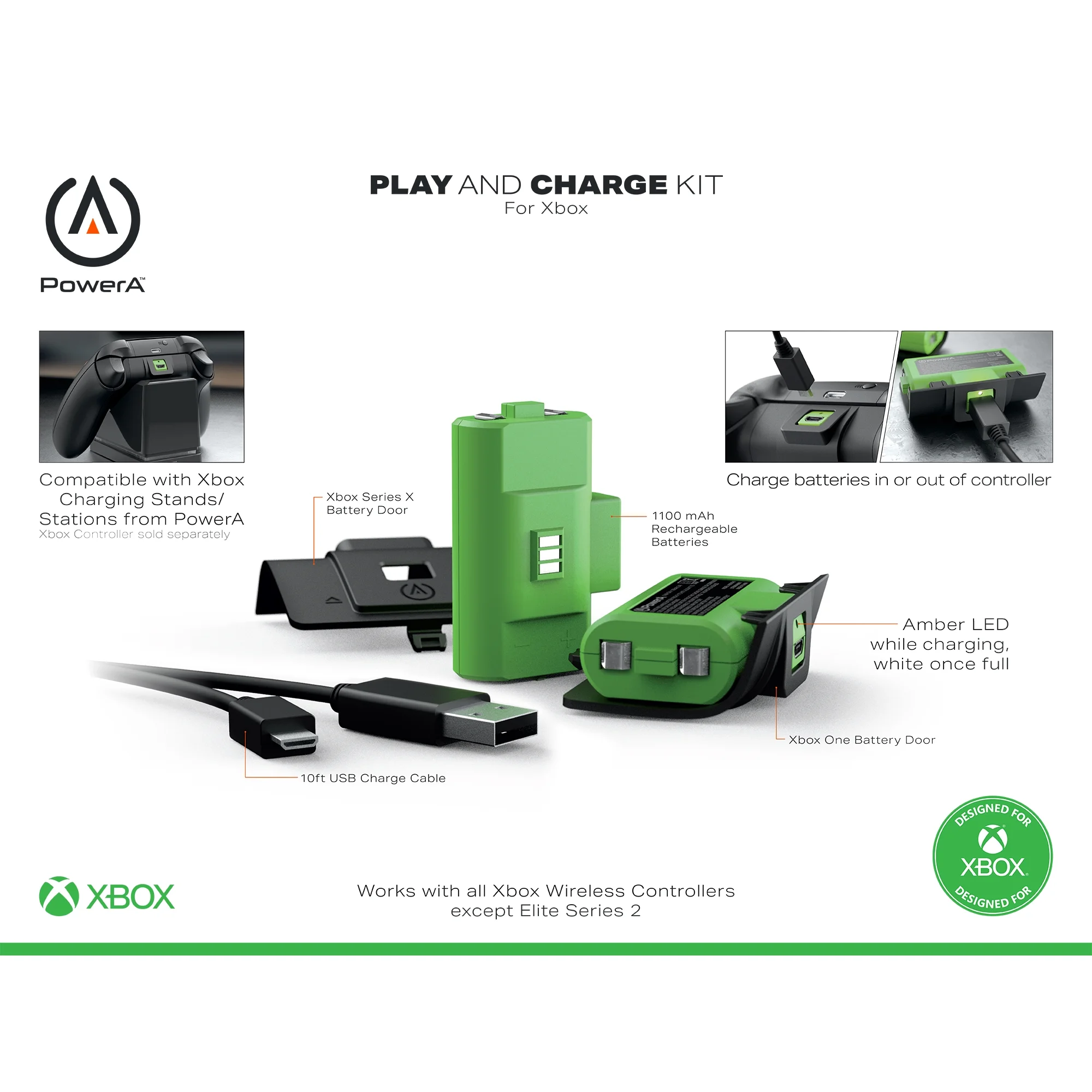 PowerA Play & Charge Kit for Xbox Series X|S 3 PowerA Play & Charge Kit for Xbox Series X|S - Image 3