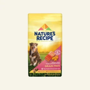 Nature′s Recipe Grain Free Salmon, Sweet Potato & Pumpkin Recipe Dry Dog Food, 4 lb. Bag