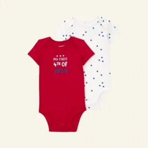 Carter's Child of Mine Baby Unisex Patriotic Bodysuit, Sizes Newborn-12 MonthsCarter's Child of Mine Baby Unisex Patriotic Bodysuit, Sizes Newborn-12 Months