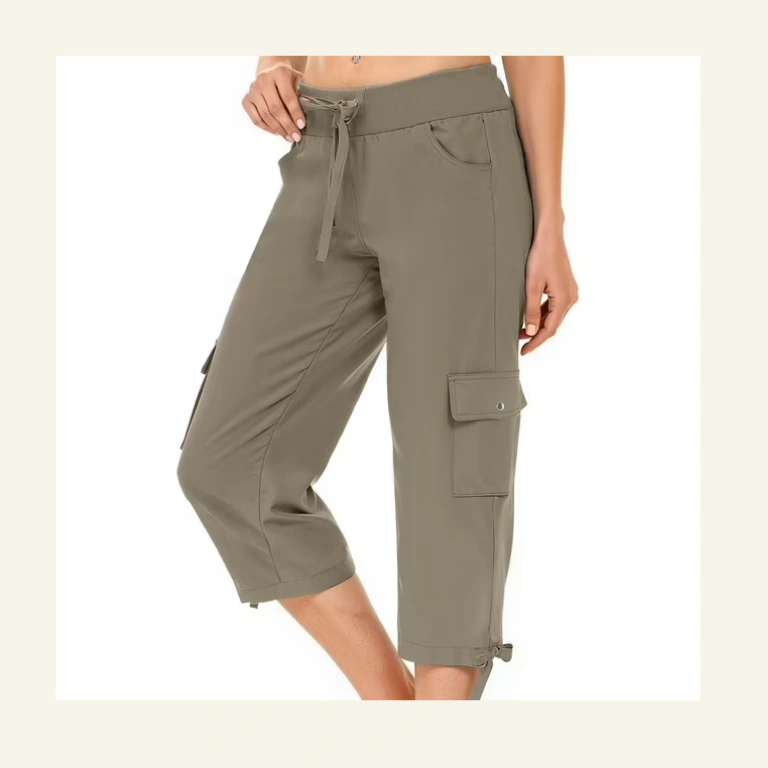 Rosvigor Womens Cargo Capris Lightweight Hiking Pants Outdoor Athletic Quick Dry Travel Pants with Pockets 4 Rosvigor Womens Cargo Capris Lightweight Hiking Pants Outdoor Athletic Quick Dry Travel Pants with Pockets - Image 4